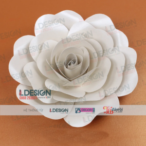 Hoa hồng handmade size lớn bằng giấy
