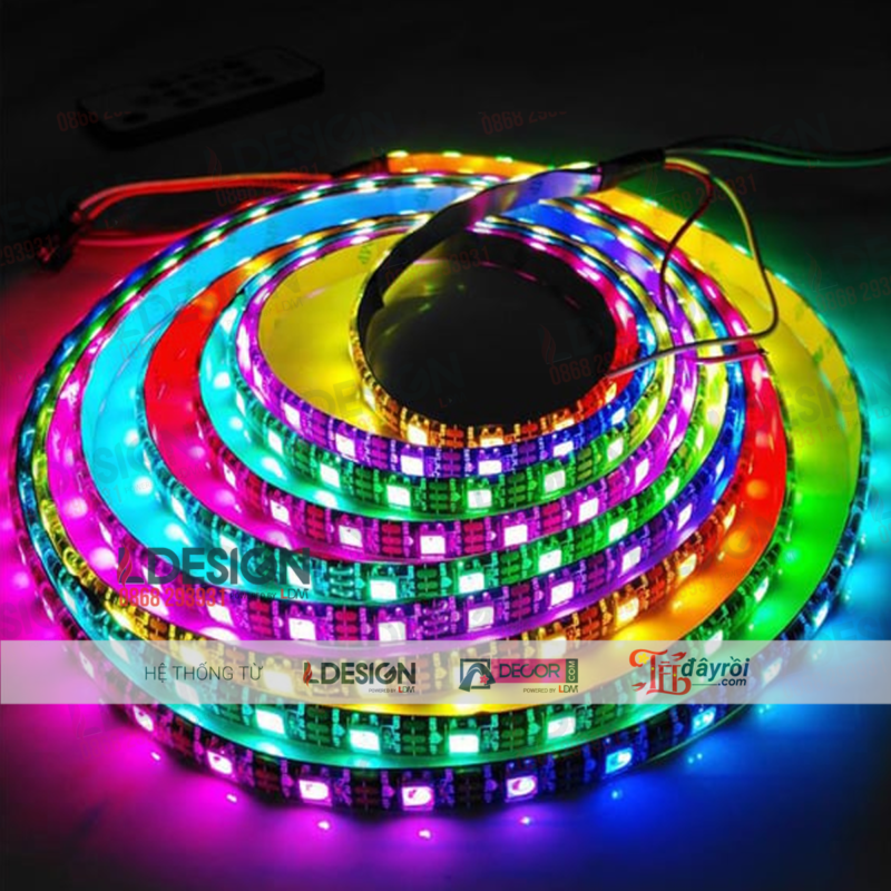 Đèn LED dây (cuộn) nhiều màu dài 50m