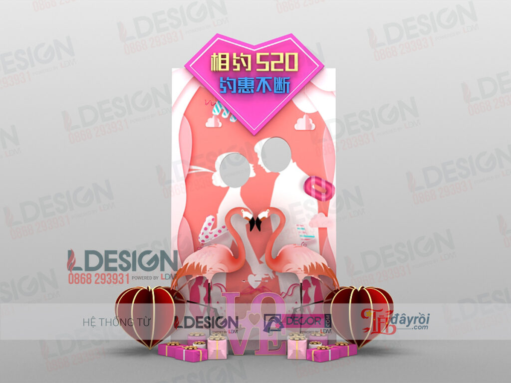 Khám Phá Không Gian Yêu Thương: Background LDecor với Cặp Đôi và Chữ LOVE