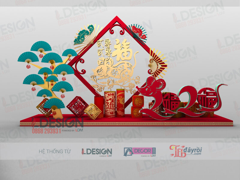 "Background Đỏ LDecor: Nâng Tầm Không Gian Ngày Tết" - Hình ảnh 3