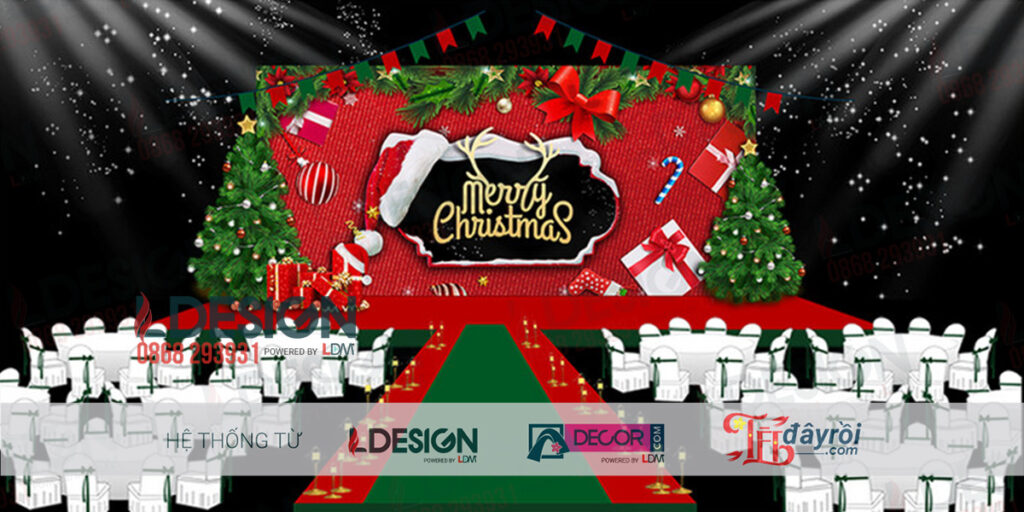 Giáng Sinh Rực RỞ: Kết Hợp Màu Đỏ và Xanh Lá Cây Trong Trang Trí Noel của LDecor