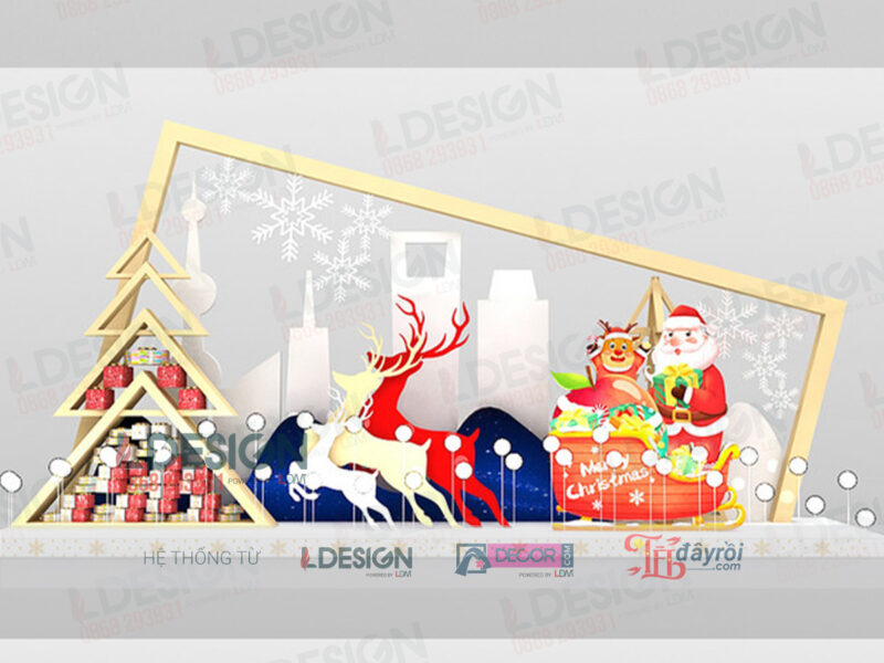 "Khám Phá Bộ Sưu Tập Trang Trí Noel: Hộp Quà, Cây Thông và Tuần Lộc từ LDecor"