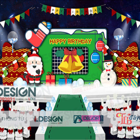 "Lễ Hội Mùa Đông: Sinh Nhật Xanh Lá Và Đỏ Trong Ngôi Nhà Noel Cổ Điển cùng LDecor"