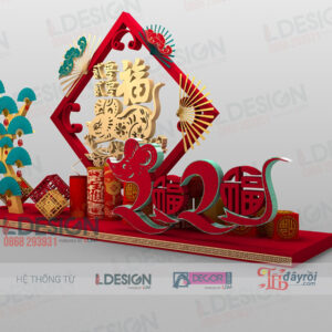 Background Đỏ LDecor: Nâng Tầm Không Gian Ngày Tết