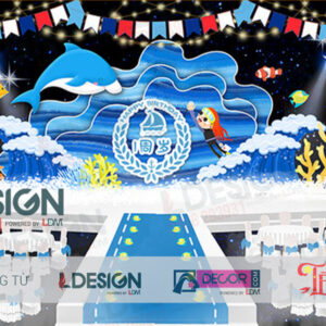 "Sóng Biển Xanh Blue: Trải Nghiệm Sinh Nhật Thủy Cung Độc Đáo cùng LDecor"