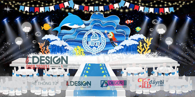 "Sóng Biển Xanh Blue: Trải Nghiệm Sinh Nhật Thủy Cung Độc Đáo cùng LDecor" - Ảnh 3