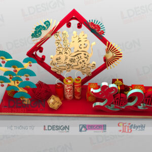 Background Đỏ LDecor: Nâng Tầm Không Gian Ngày Tết