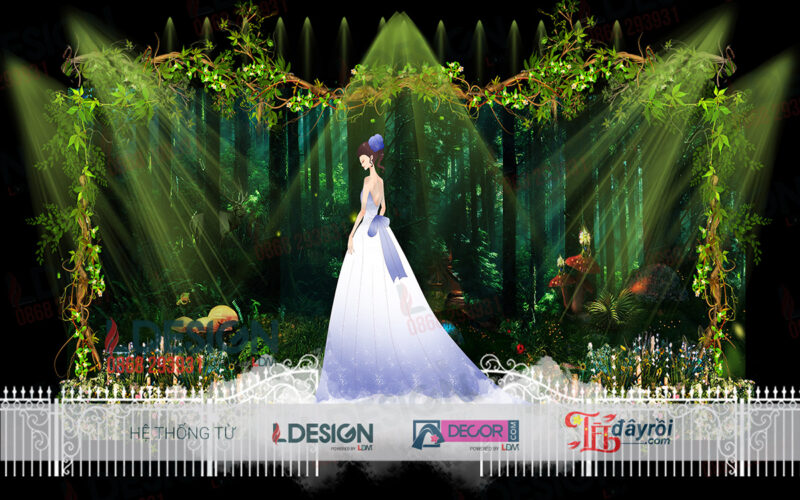 "Hòa Mình Vào Thiên Nhiên: Background Tiệc Cưới Xanh Lá Của LDecor" - Ảnh 2