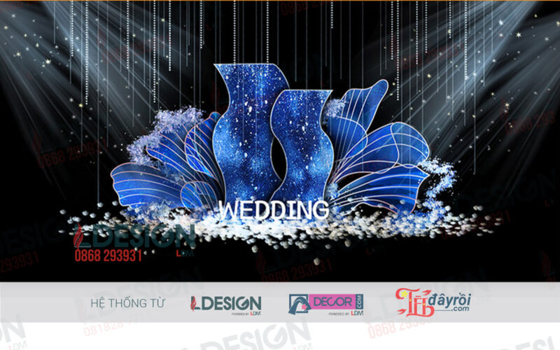 “Ấn Tượng Màu Xanh Viển: Background Tiệc Cưới Đậm Chất Biển cả từ LDecor” - Ảnh 2