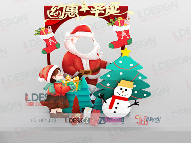 "Khung Hình Ông Già Noel và Phép Màu Giáng Sinh từ LDecor"