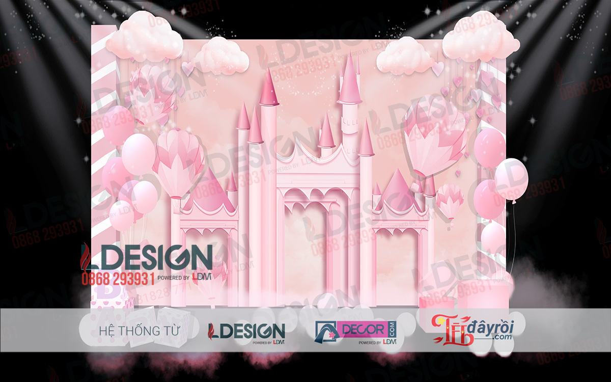 "Hoàng Cung Hồng: Đem Lâu Đài Huyền Thoại đến Sinh Nhật của Bạn cùng LDecor" - Ảnh 3