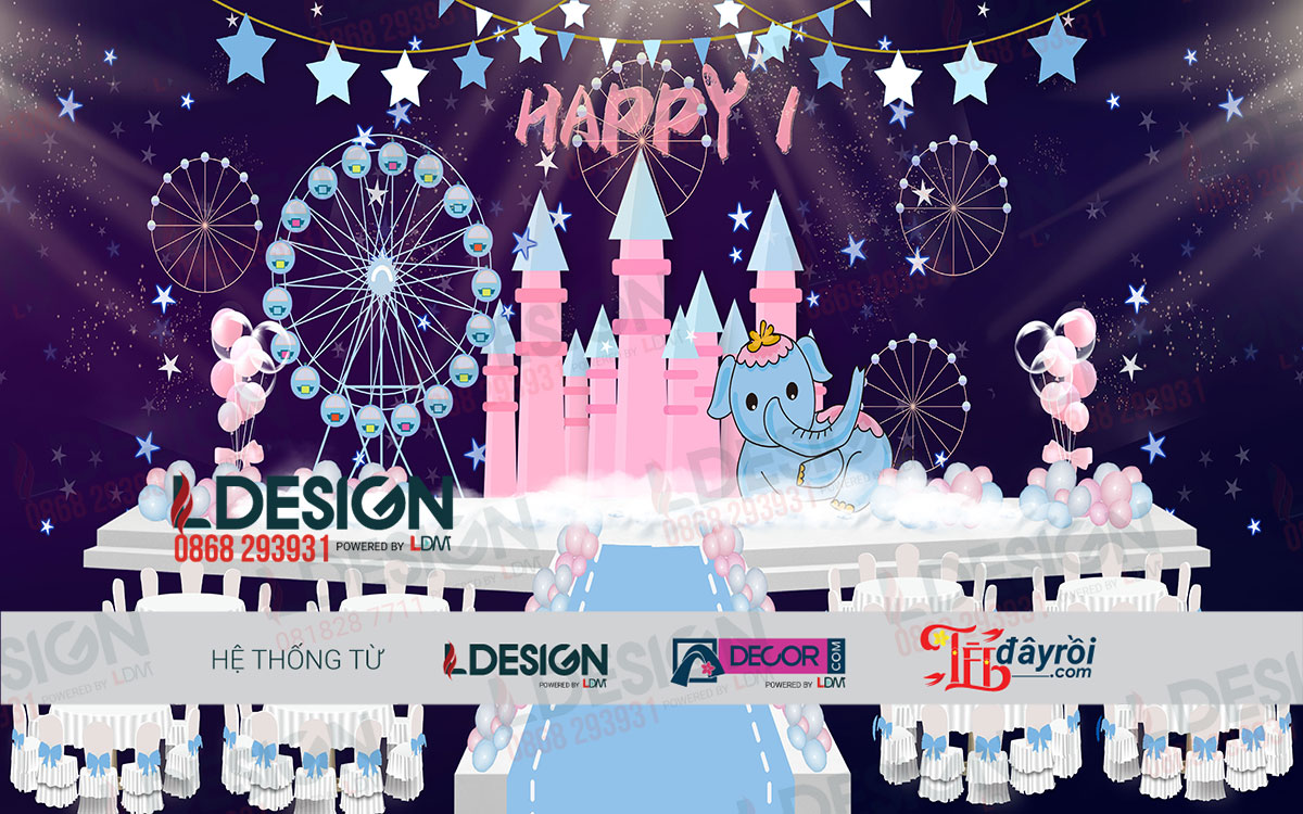 Giới Thiệu Background Sinh Nhật Với Nhiều Màu Sắc, Tông Màu Chính Là Màu Hồng Và Trang Trí Thêm Ngôi Sao Lấp Lánh - Ảnh 2