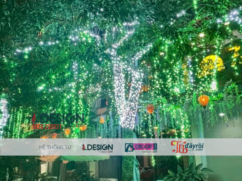 Đèn Led đúc ngoài trời quấn cây - Ảnh 7