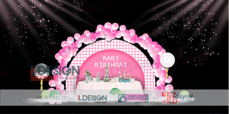 Trang Trí Tiệc Sinh Nhật Bé Gái – Dễ Thương Như Cổ Tích - Ảnh 2