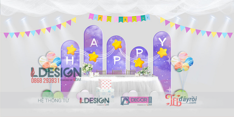 Trang Trí Sinh Nhật Chủ Đề Thỏ Hồng Dễ Thương Cho Bé Gái - Ảnh 2