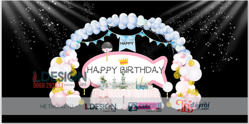 Trang Trí Sinh Nhật Chủ Đề Mèo Con Dễ Thương Cho Bé