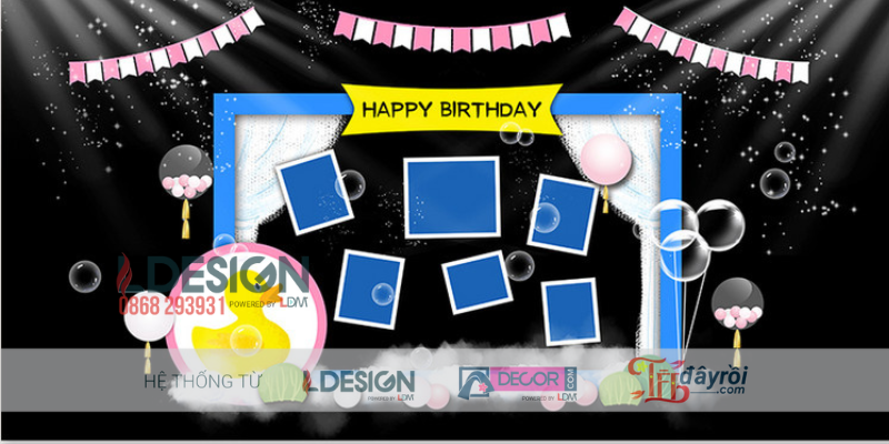 Trang Trí Sinh Nhật Bé Chủ Đề Vịt Vàng Dễ Thương - Ảnh 2