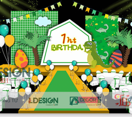 Trang Trí Sinh Nhật Chủ Đề Khủng Long – Không Gian Vui Nhộn Cho Bé