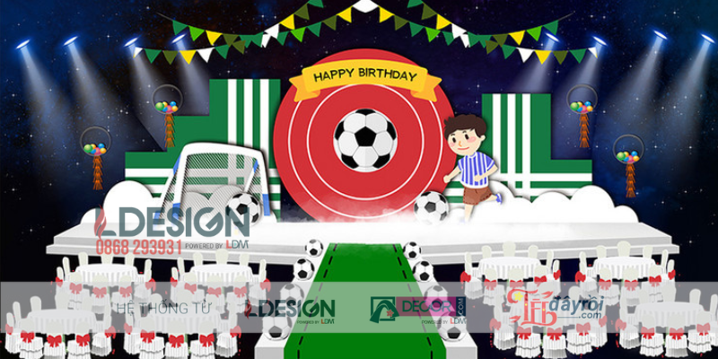 Sinh Nhật Bé Trai Chủ Đề Bóng Đá – Bữa Tiệc Rực Rỡ Cho Những “Cầu Thủ Nhí” - Ảnh 2