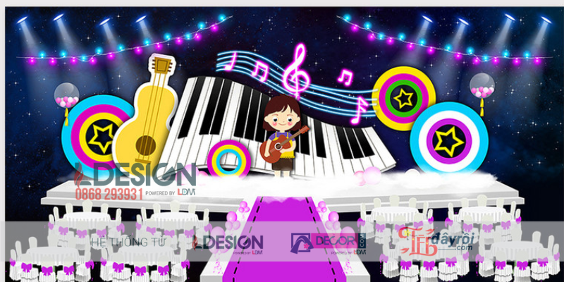 Trang Trí Sinh Nhật Chủ Đề Âm Nhạc – Bữa Tiệc Dành Cho Những Nghệ Sĩ Nhí Đam Mê Giai Điệu - Ảnh 2