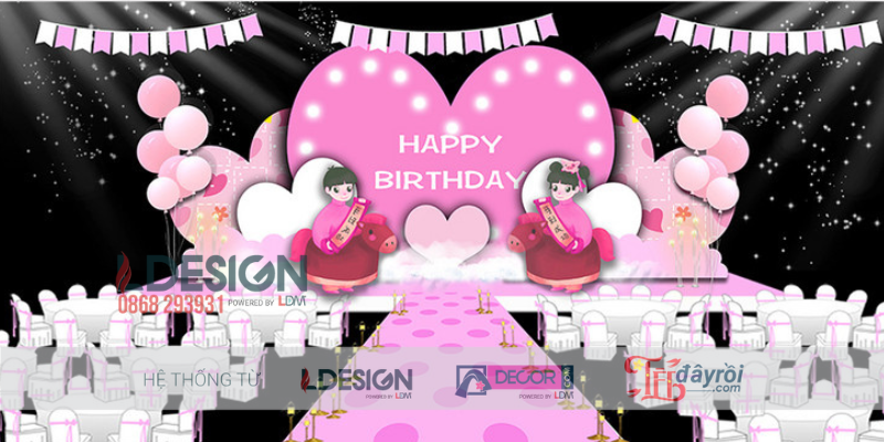 Trang Trí Sinh Nhật Bé Gái – Không Gian Hồng Ngọt Ngào Dành Cho Công Chúa Nhỏ - Ảnh 2