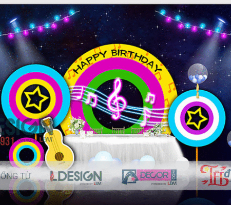 Trang Trí Sinh Nhật Chủ Đề Âm Nhạc – Bữa Tiệc Dành Cho Những Nghệ Sĩ Nhí Đam Mê Giai Điệu