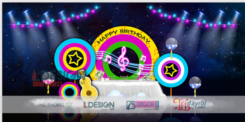 Trang Trí Sinh Nhật Chủ Đề Âm Nhạc – Bữa Tiệc Dành Cho Những Nghệ Sĩ Nhí Đam Mê Giai Điệu