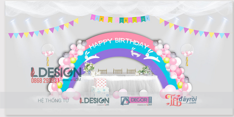 Trang Trí Sinh Nhật Chủ Đề Ngựa Pony Đáng Yêu – Không Gian Ngập Tràn Sắc Màu - Ảnh 3