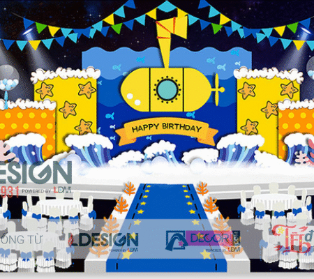 Trang Trí Sinh Nhật Chủ Đề Đại Dương – Khám Phá Thế Giới Biển Sâu Đầy Sắc Màu