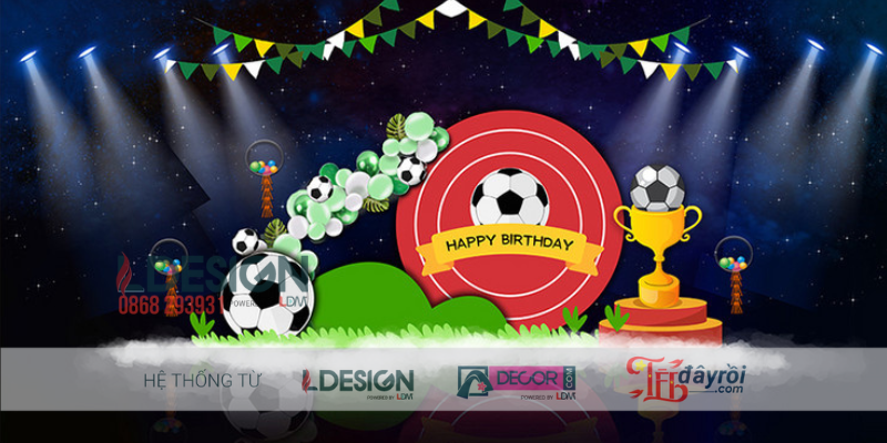Sinh Nhật Bé Trai Chủ Đề Bóng Đá – Bữa Tiệc Rực Rỡ Cho Những “Cầu Thủ Nhí”