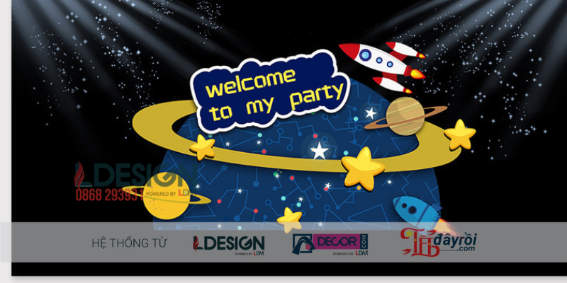Trang Trí Sinh Nhật Chủ Đề Không Gian Vũ Trụ – Bữa Tiệc Phi Hành Gia Ấn Tượng Cho Bé Trai - Ảnh 3
