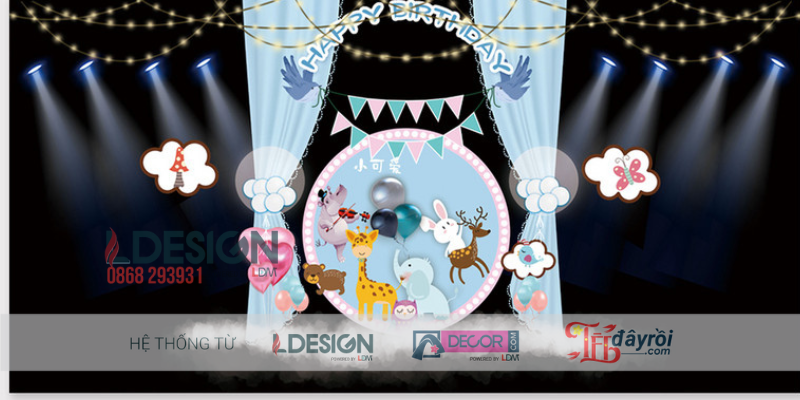 Trang Trí Sinh Nhật Chủ Đề Vòng Quay Kỳ Diệu – Không Gian Màu Hồng Ngọt Ngào Cho Bé Yêu - Ảnh 3