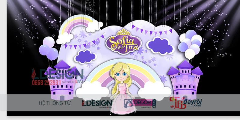 Trang Trí Sinh Nhật Bé Gái 100 Ngày Tuổi – Không Gian Ngọt Ngào Như Nàng Công Chúa Trong Cổ Tích