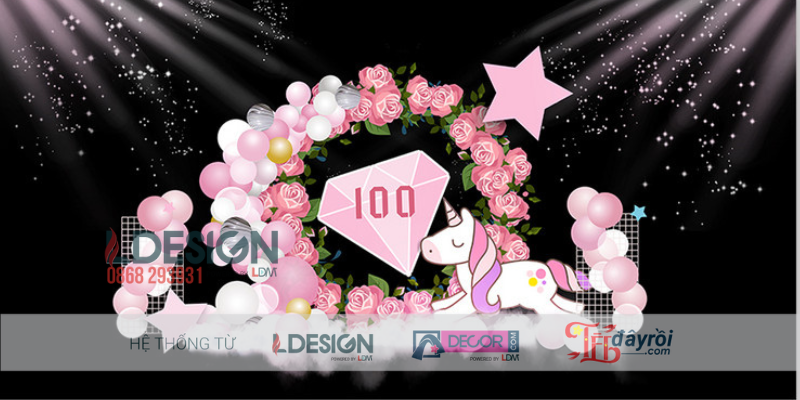 Trang Trí Tiệc Thôi Nôi Bé Gái Tone Hồng – Không Gian Sweet Honey Dễ Thương - Ảnh 2