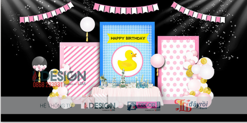 Trang Trí Sinh Nhật Bé Chủ Đề Vịt Vàng – Không Gian Tươi Sáng Đầy Niềm Vui Cho Bé Yêu - Ảnh 3