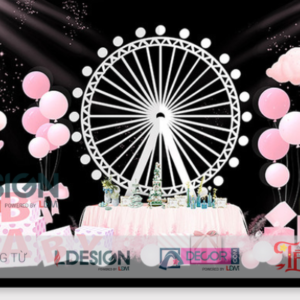 Trang Trí Sự Kiện Chủ Đề Lâu Đài Công Chúa – Không Gian Pink Luxury Đẳng Cấp